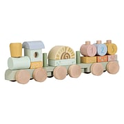 Little Dutch Houten Blokkentrein Safari Friends - FSC