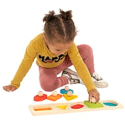Houten Noppenplank Vormenpuzzel XL