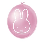 Ballons Miffy roses, 6 pièces.