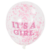 Fille aux ballons confettis, 6 pièces.
