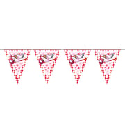 Guirlande rose, 6 m.