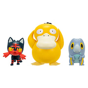 Pokemon Battle Figuren Set 3-pack Frigibax, Litten, Psyduck